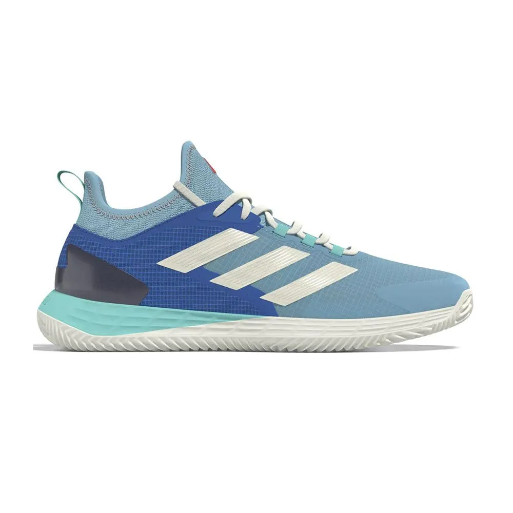 Adidas Adizero Ubersonic 4.1 Clay Court Tennis Shoes (Mens) - Light Aqua/Off White/Flash Aqua