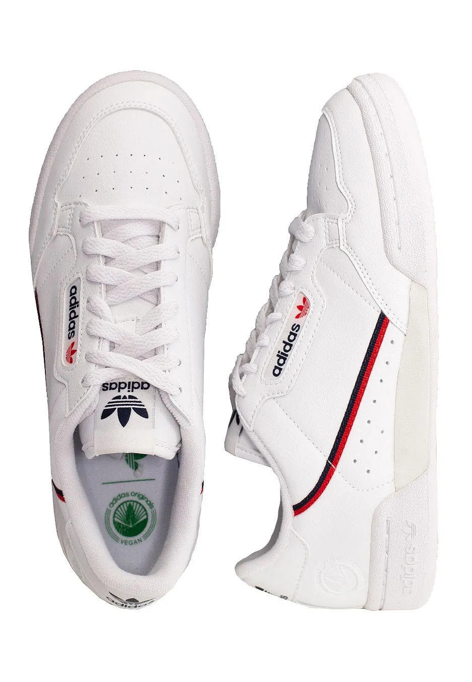 Adidas - Continental 80 Vegan FTW White/Conavy/Scarle - Shoes