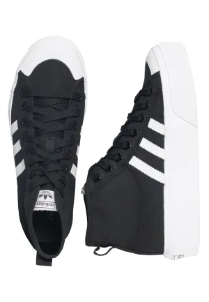 Adidas - Nizza Platform Mid Cblack/Ftwwht/Ftwwht - Girl Shoes