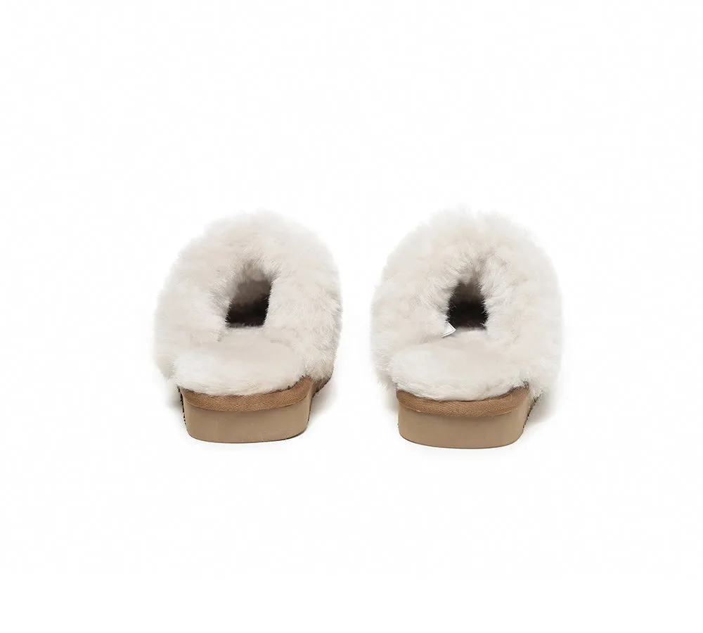 AUSTRALIAN SHEPHERD® UGG Slippers Kids Sheepskin Wool Scuff Muffin