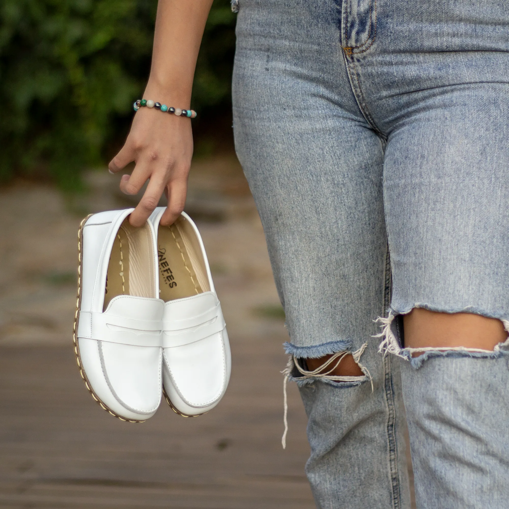 Barefoot Earthing Shoes White Women