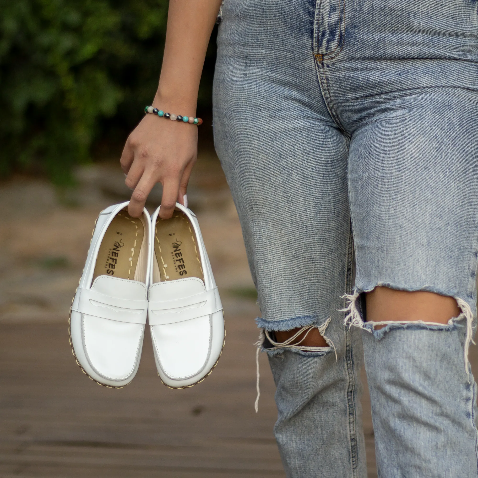 Barefoot Earthing Shoes White Women