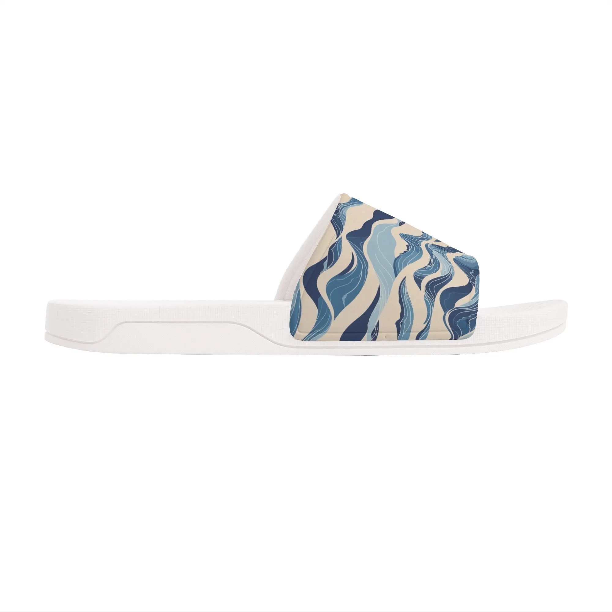 Blue Waves Womens Slide Sandals