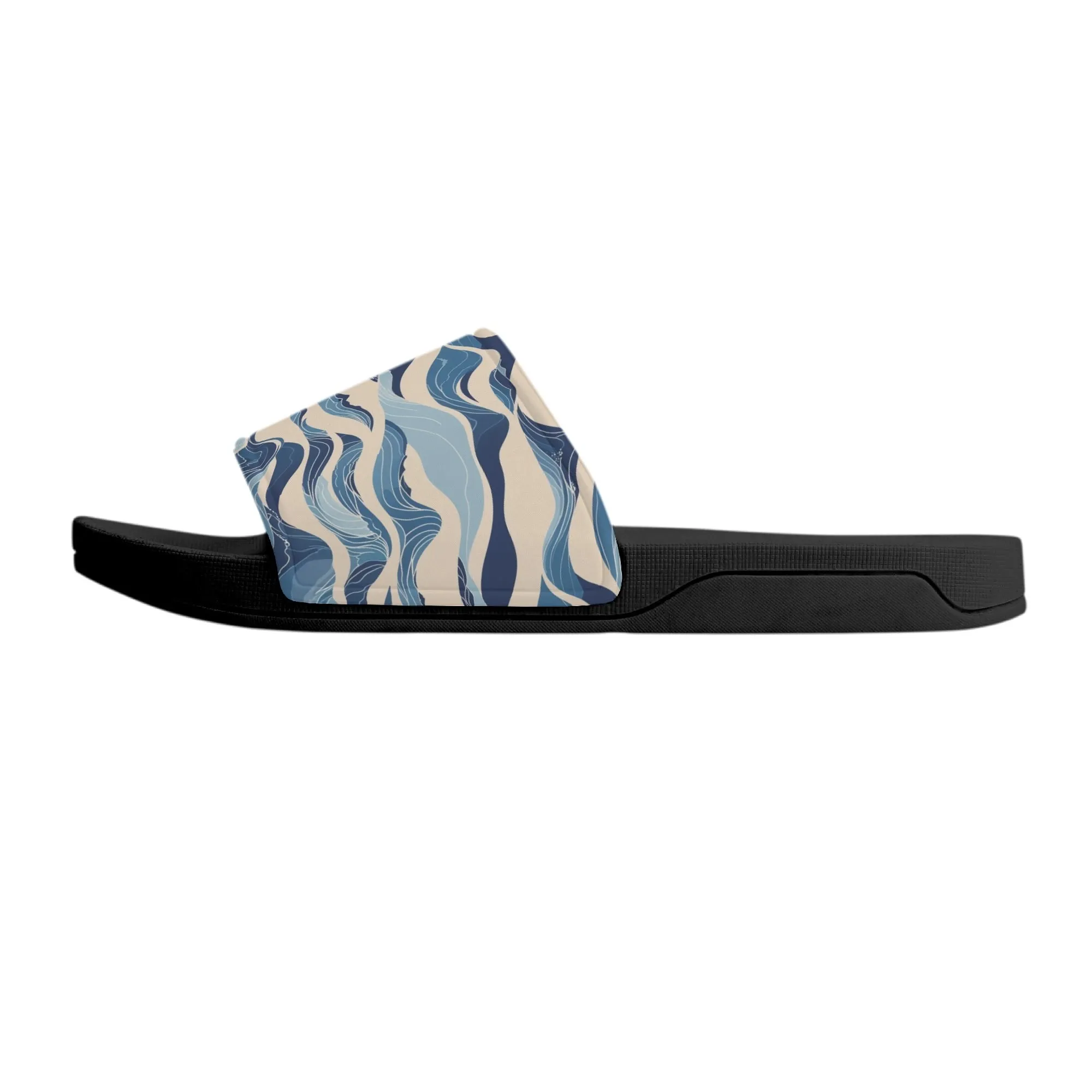 Blue Waves Womens Slide Sandals