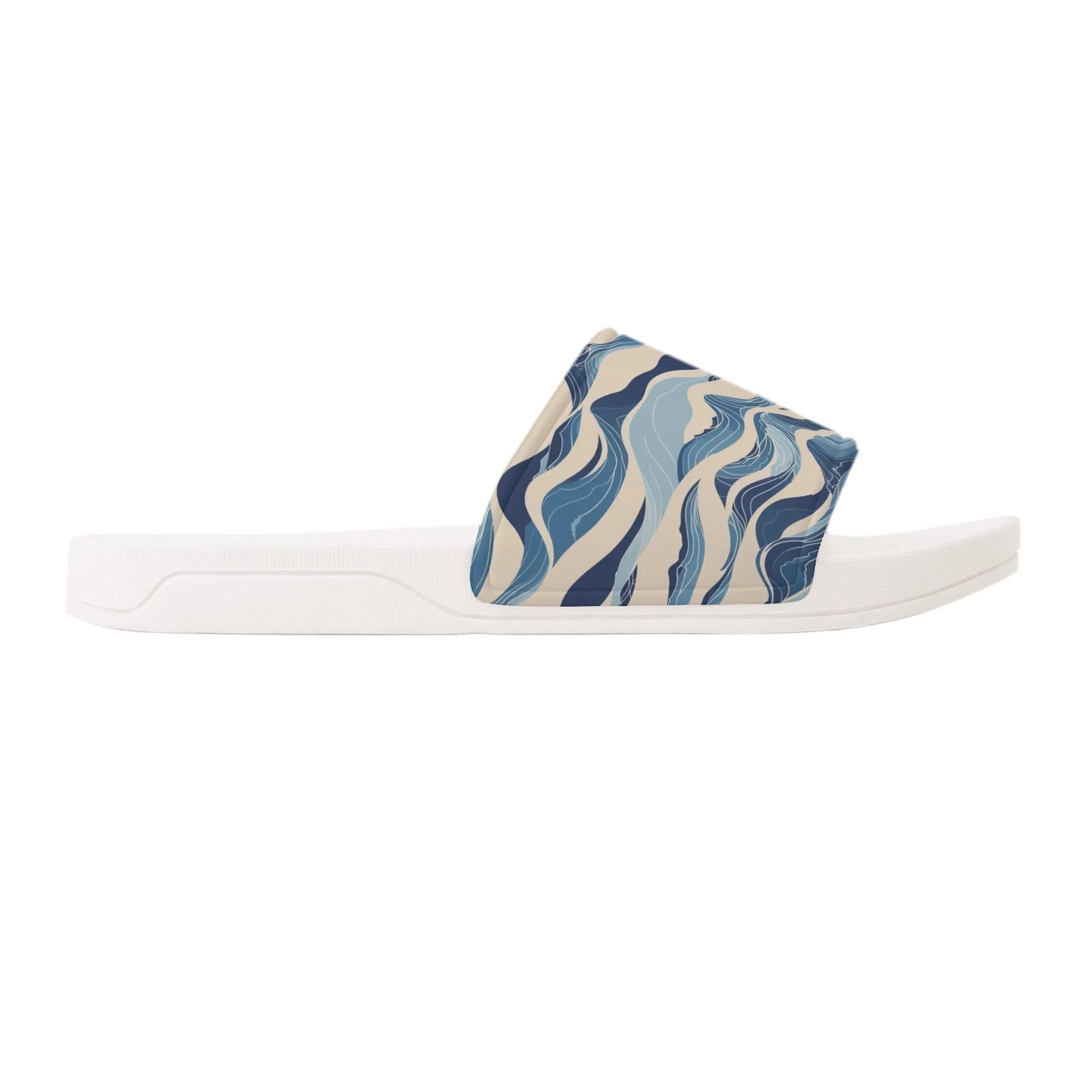 Blue Waves Womens Slide Sandals