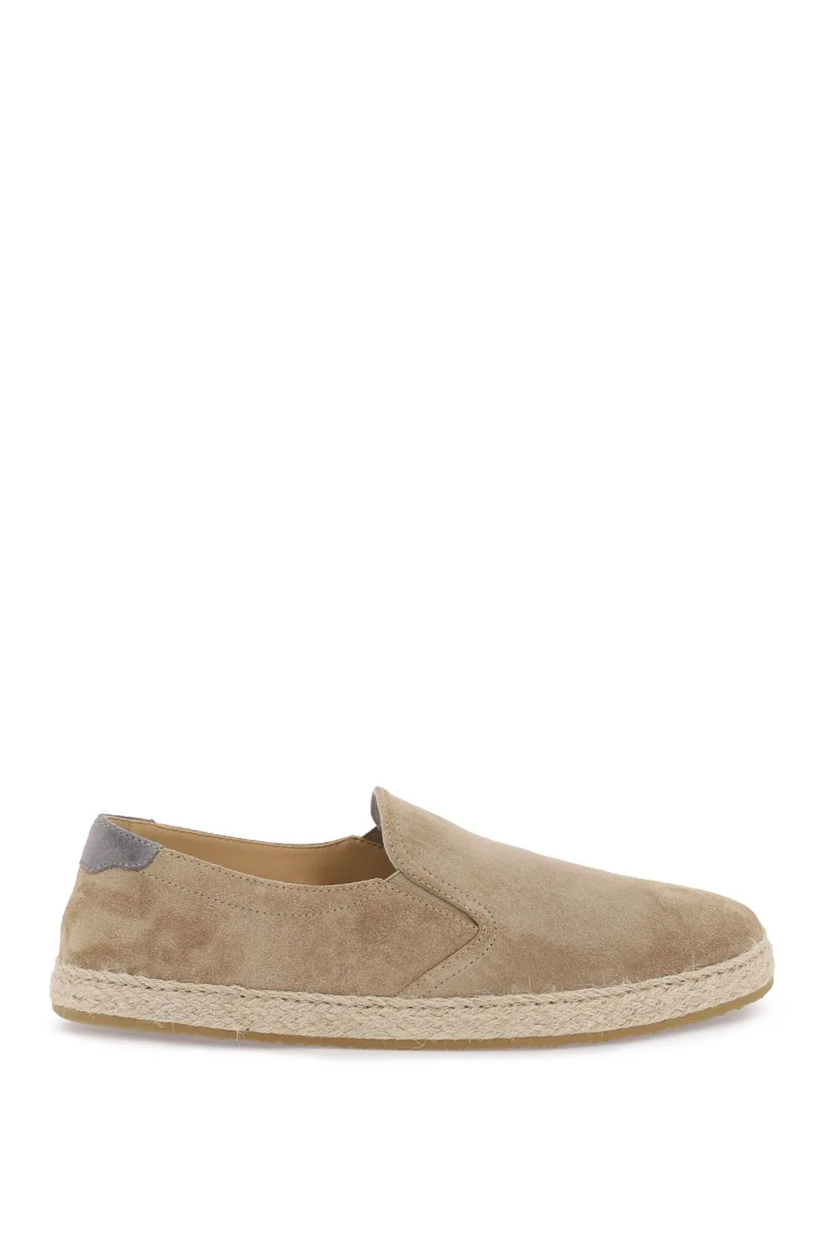 Brunello cucinelli suede slip-ons