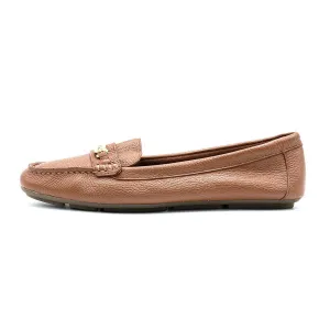 Calvin Klein Lunasi Loafers Leather Brown Colour For Women