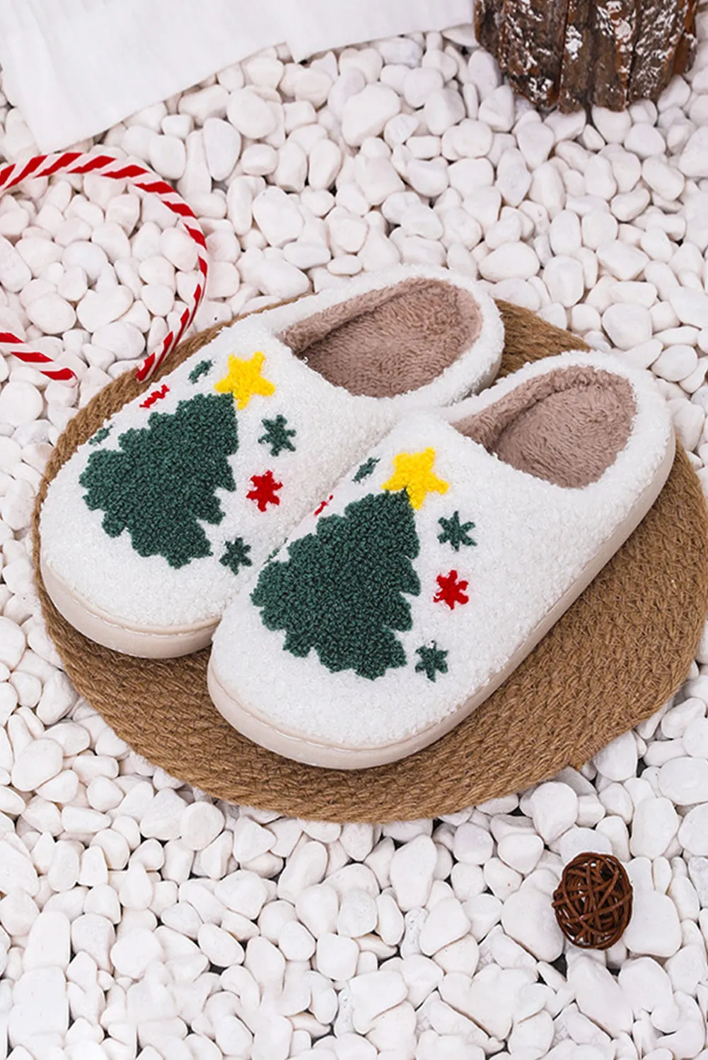 Christmas Tree Pattern Home Slippers