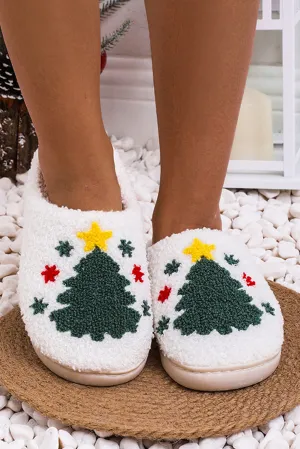 Christmas Tree Pattern Home Slippers