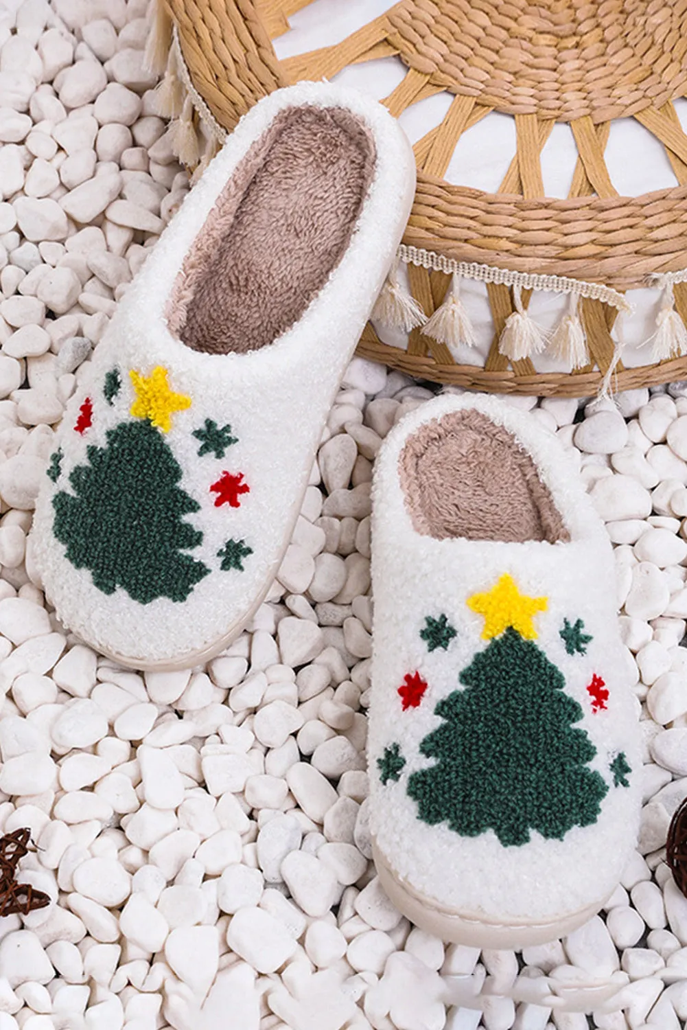 Christmas Tree Pattern Home Slippers