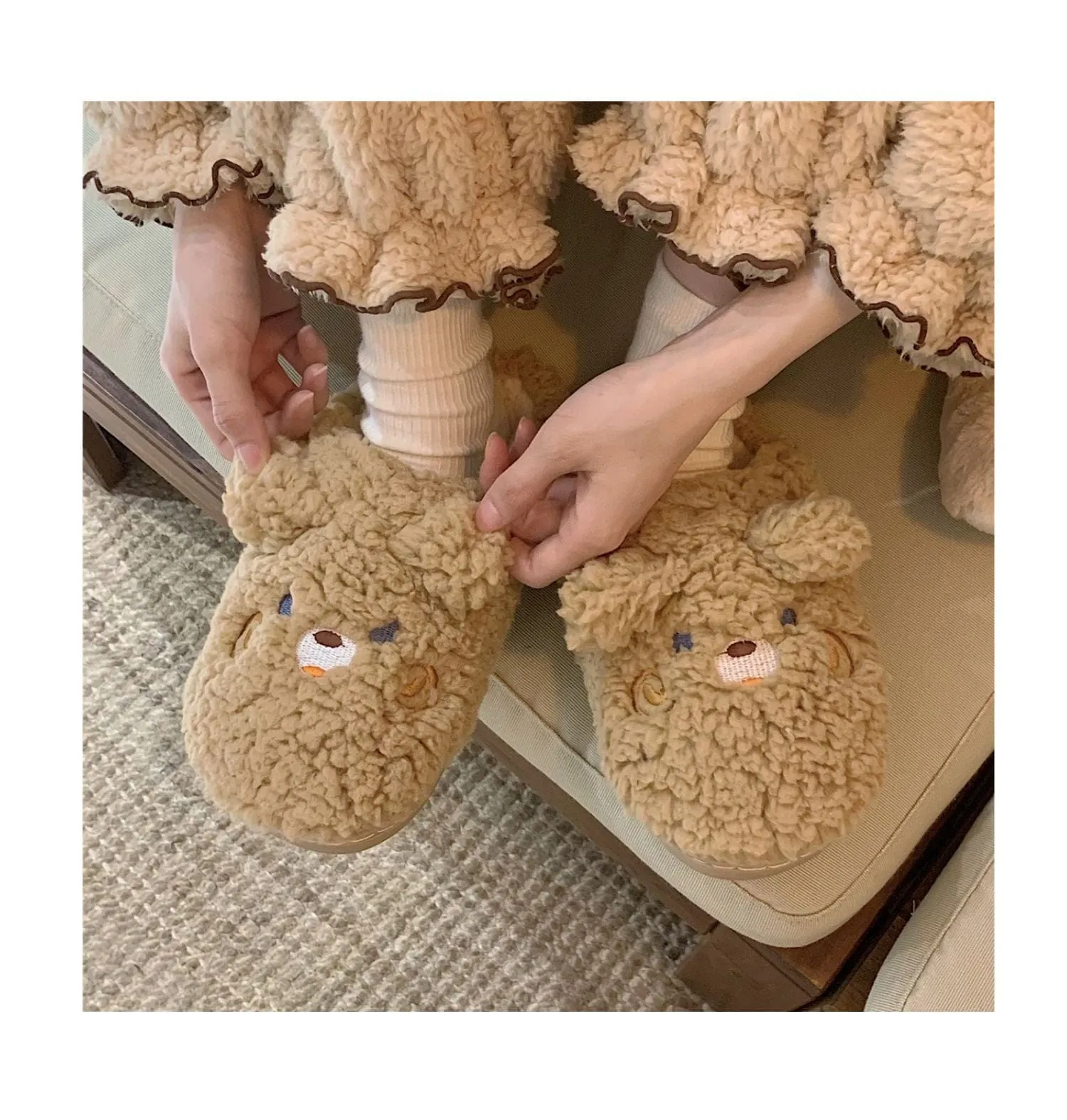 Cute Fluffy Kawaii Slippers