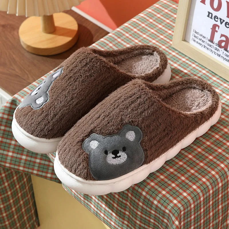 Cute Rabbit Plush Fleece Slippers