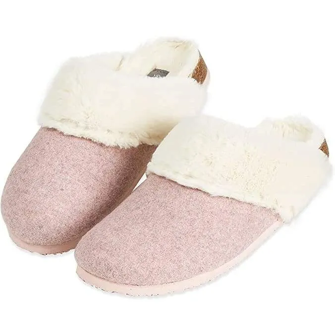 Dunlop Comfy Memory Foam Indoor Outdoor Super Soft Fluffy Slippers for Women