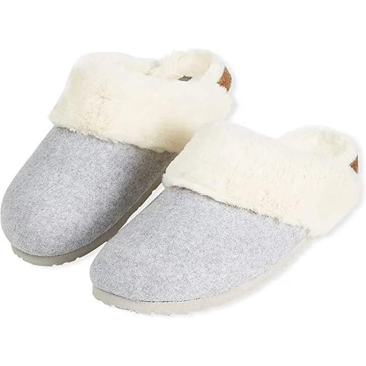 Dunlop Comfy Memory Foam Indoor Outdoor Super Soft Fluffy Slippers for Women