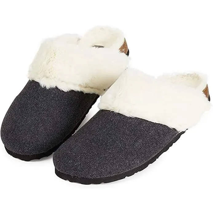 Dunlop Comfy Memory Foam Indoor Outdoor Super Soft Fluffy Slippers for Women