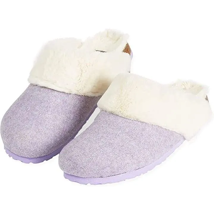 Dunlop Comfy Memory Foam Indoor Outdoor Super Soft Fluffy Slippers for Women