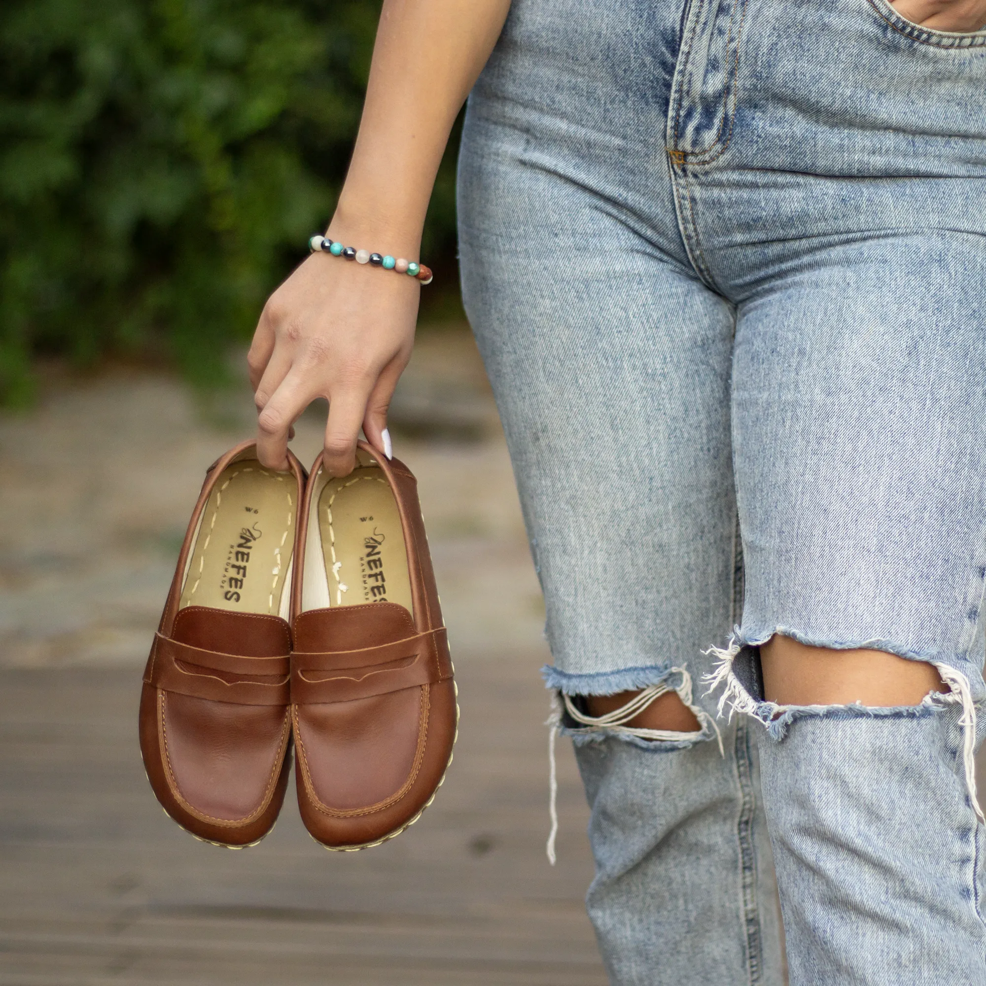 Earthing Barefoot Shoes Crazy New Brown Women's