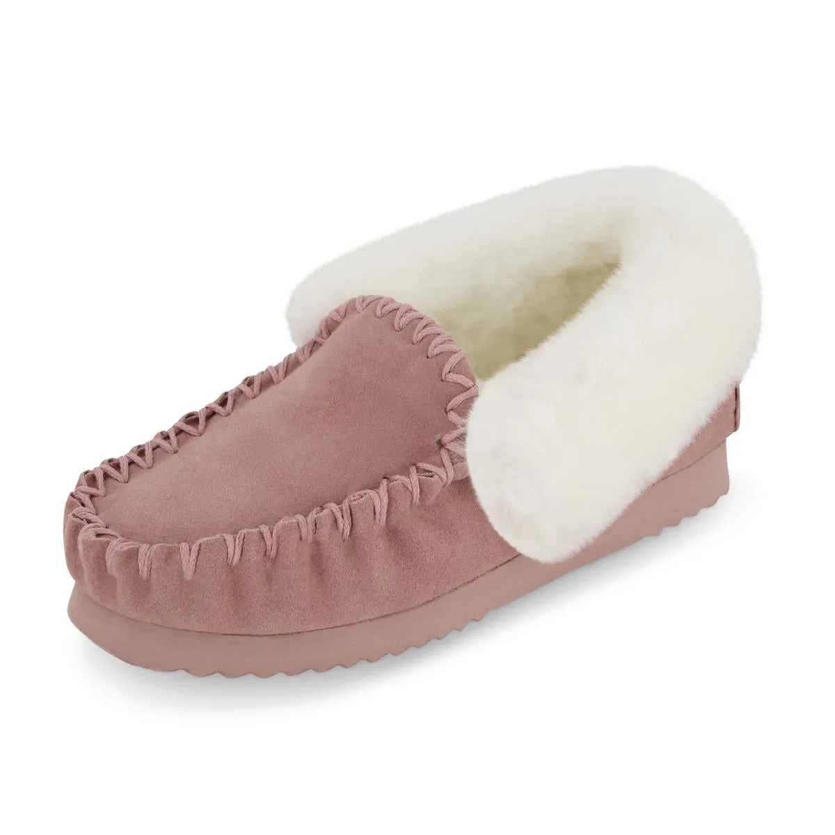 EMU Ridge Molly Suede Shearling Wool Lined Womens Moccasin Slippers