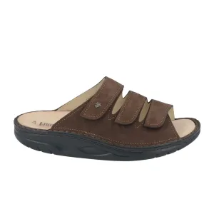 Finn Comfort Andros Slide Sandal (Unisex) - Coffee Oilbuck