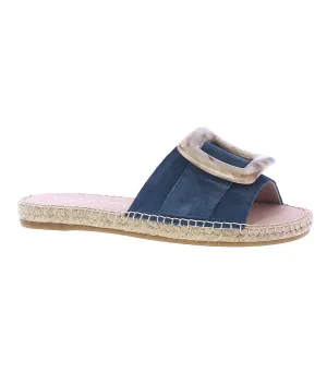 Flat Slip On Espadrilles Blue