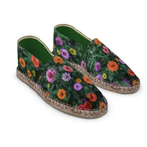 Flower Garden Custom Art Espadrilles