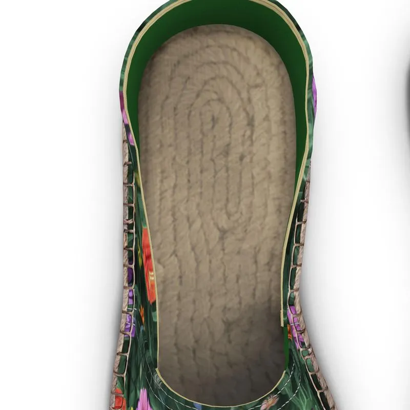 Flower Garden Custom Art Espadrilles