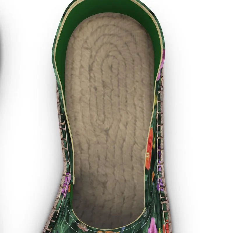 Flower Garden Custom Art Espadrilles