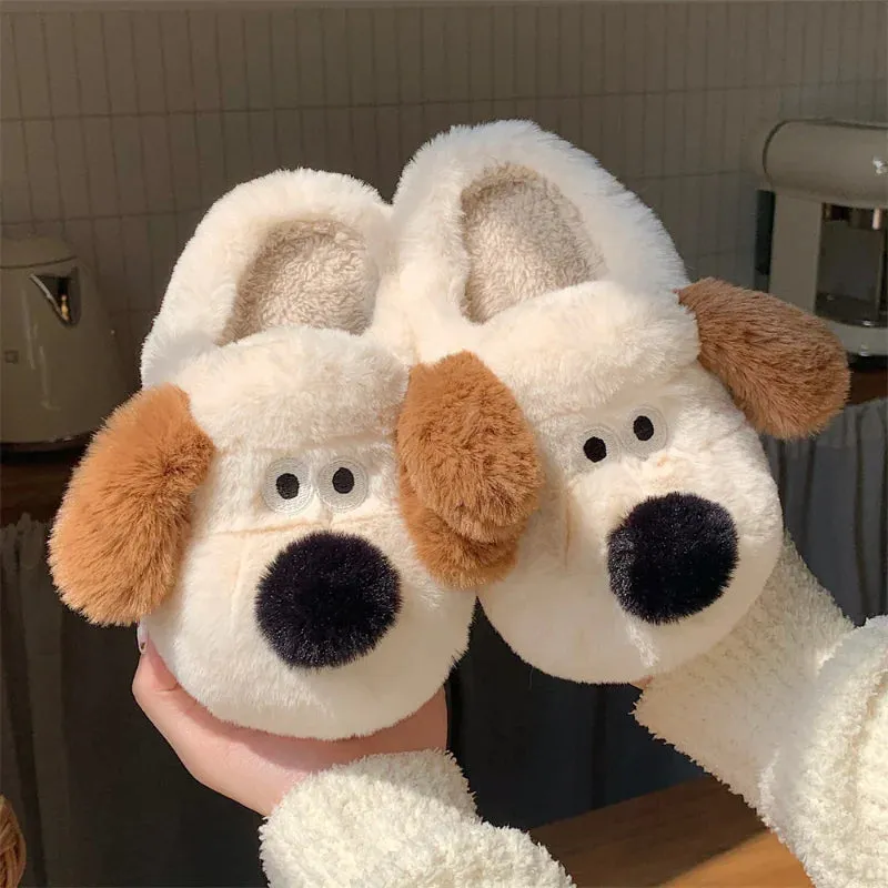 Funki Buys | Shoes | Women's Sweet Cartoon Dog Plush Slipper