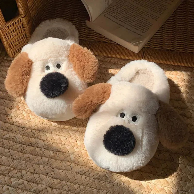 Funki Buys | Shoes | Women's Sweet Cartoon Dog Plush Slipper