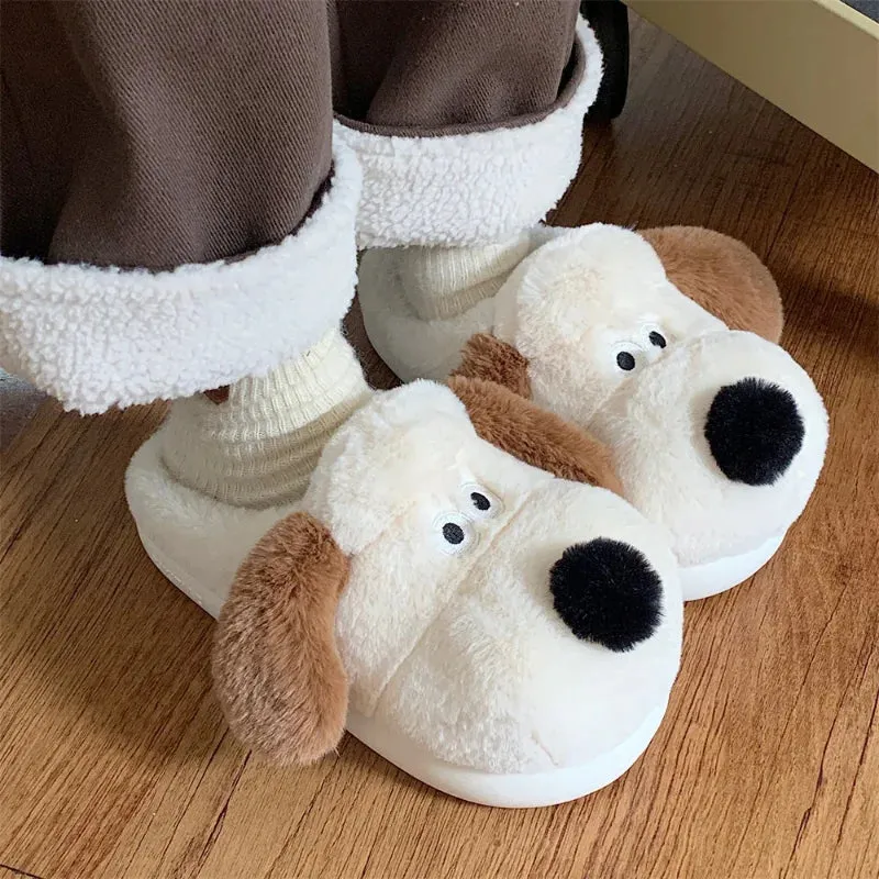 Funki Buys | Shoes | Women's Sweet Cartoon Dog Plush Slipper