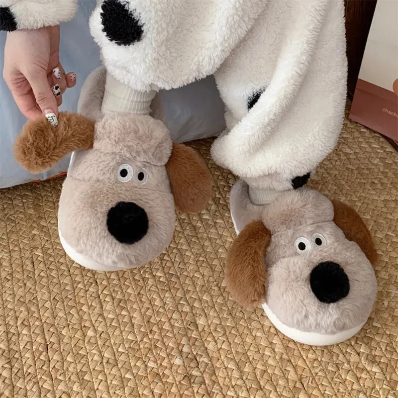 Funki Buys | Shoes | Women's Sweet Cartoon Dog Plush Slipper