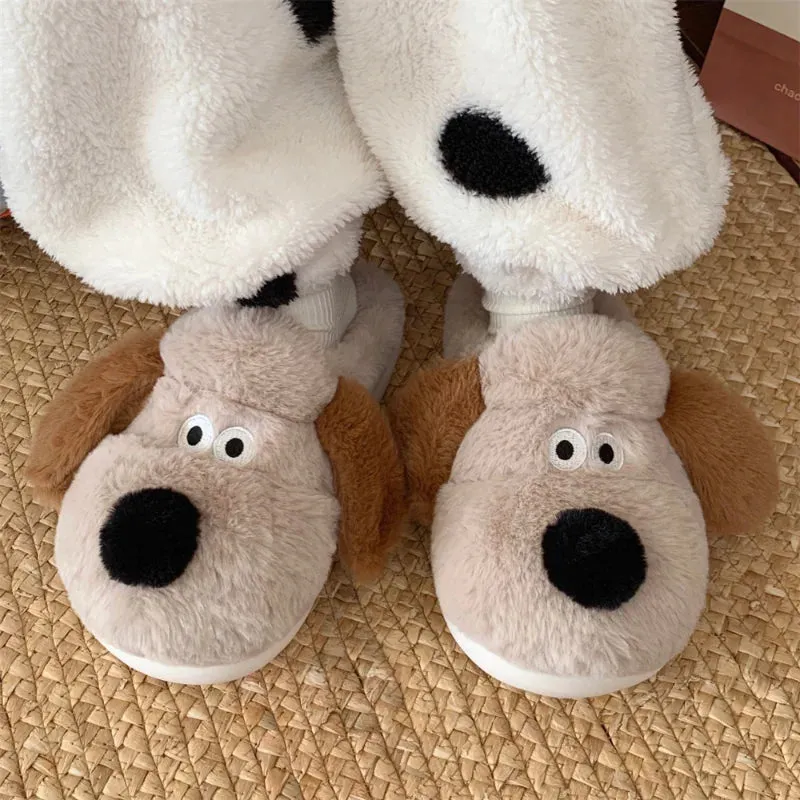 Funki Buys | Shoes | Women's Sweet Cartoon Dog Plush Slipper