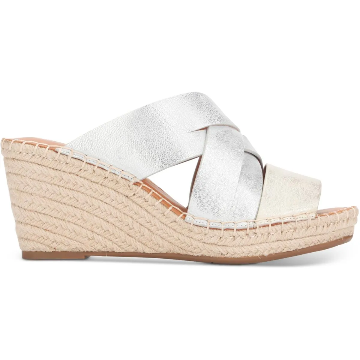 Gentle Souls Womens Charli  Leather Slip On Espadrilles