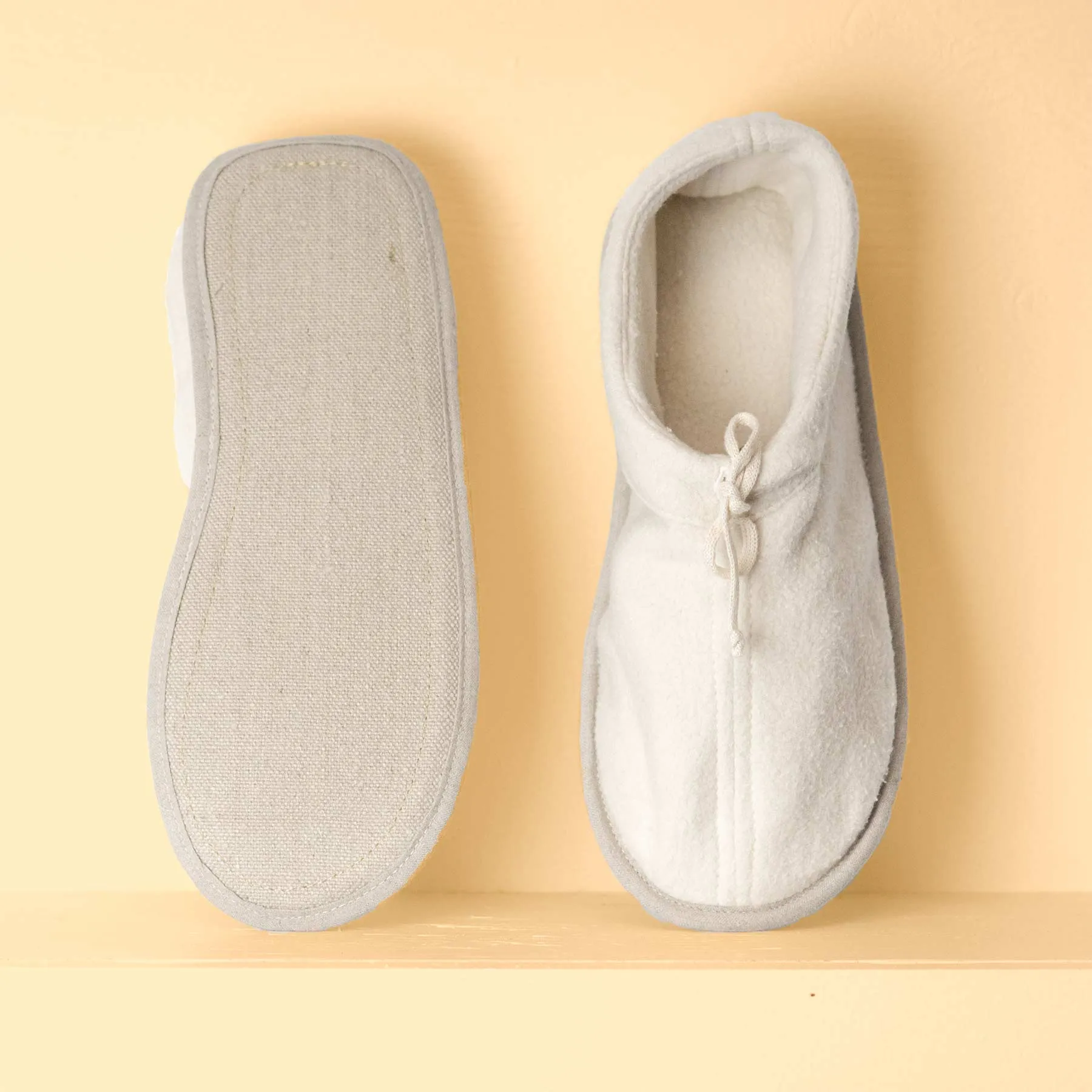 GERSHWIN Glue-free Organic Cotton Fleece House Shoes Slippers (Unisex, Vegan)