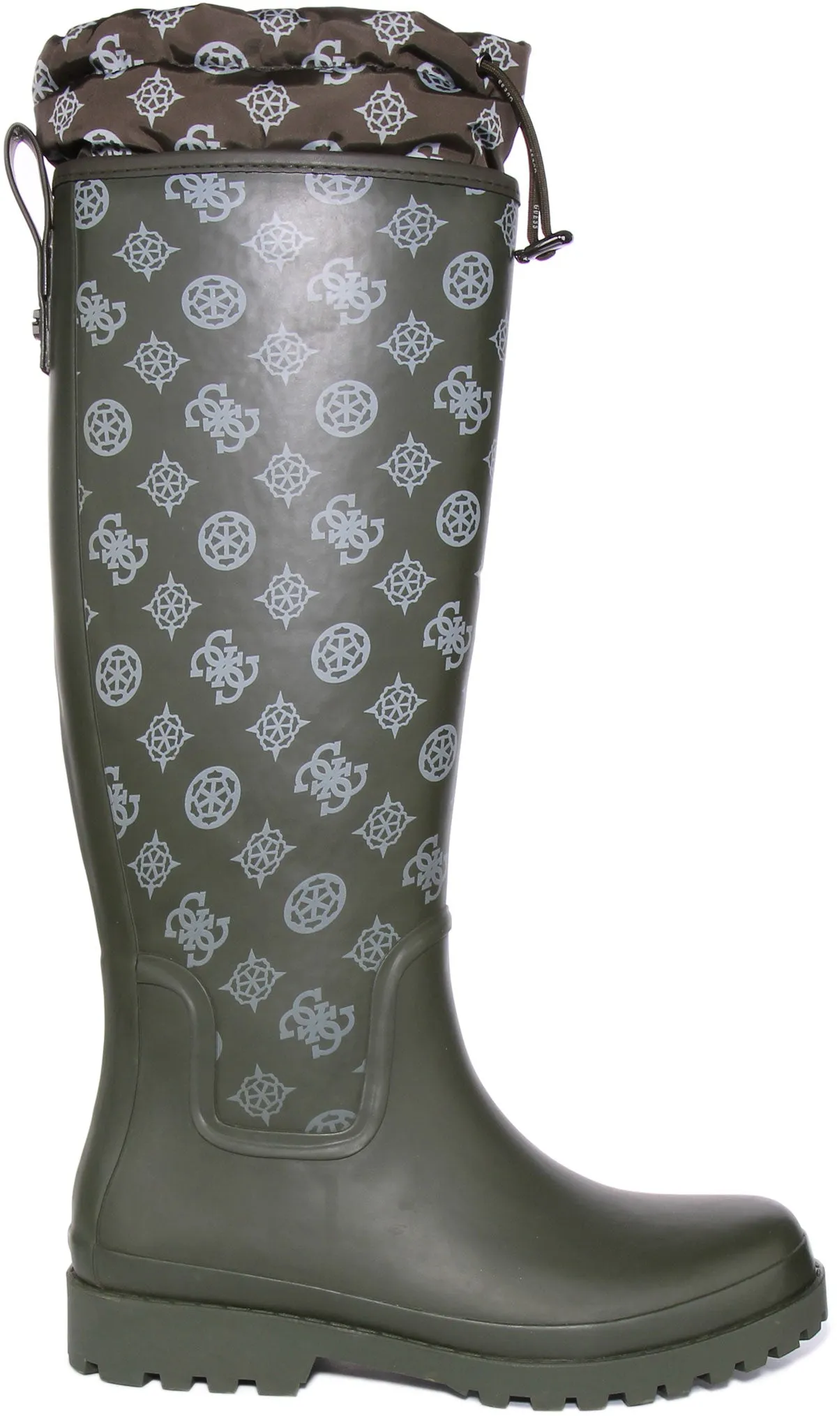 Guess Reisa Rainboot In Olive For Women