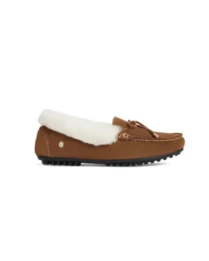 Henley Tan Shearling Lined Slippers