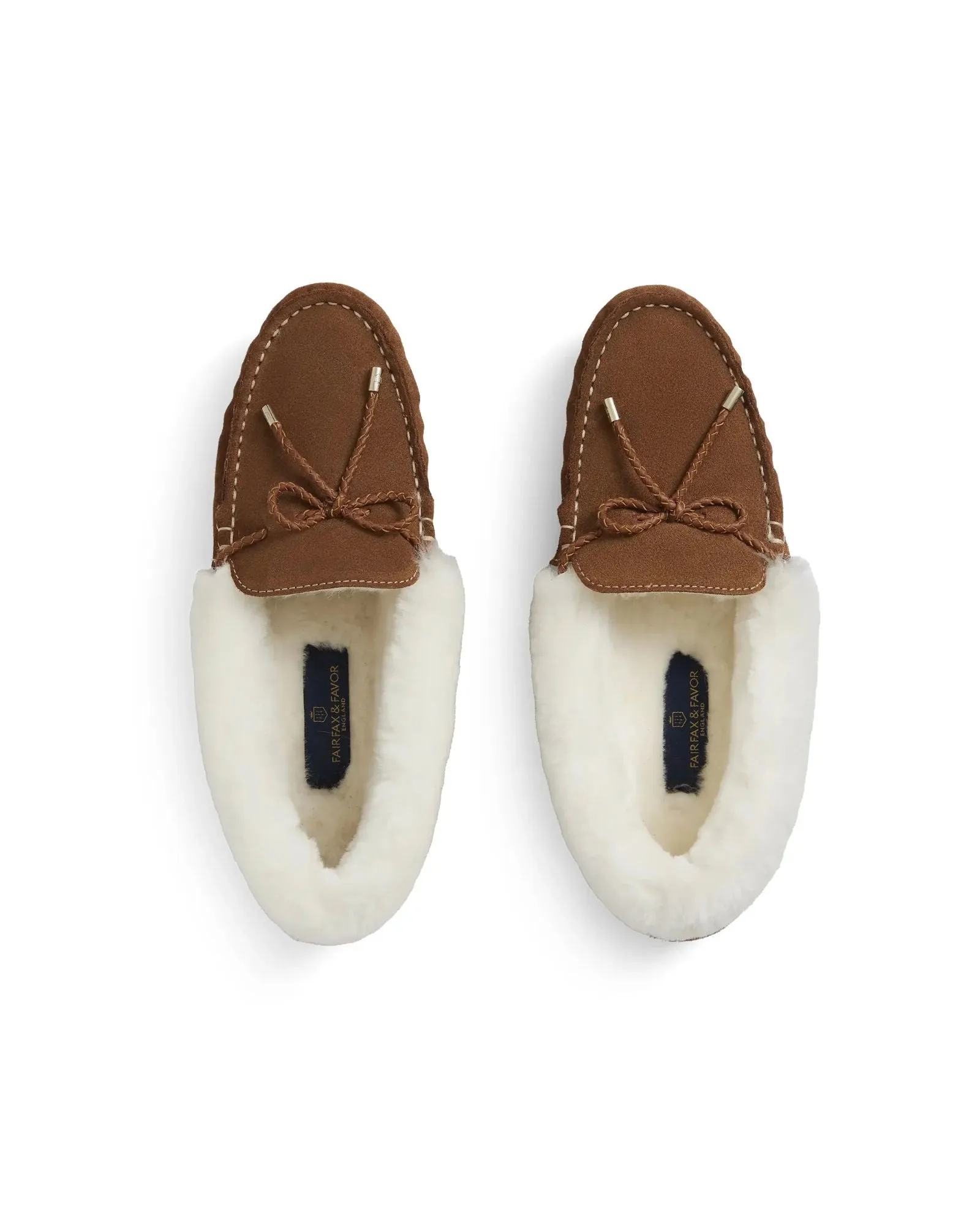 Henley Tan Shearling Lined Slippers