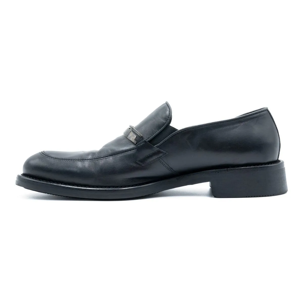 Hugo Boss On Formal Slip Ons Leather Black Colour For Men