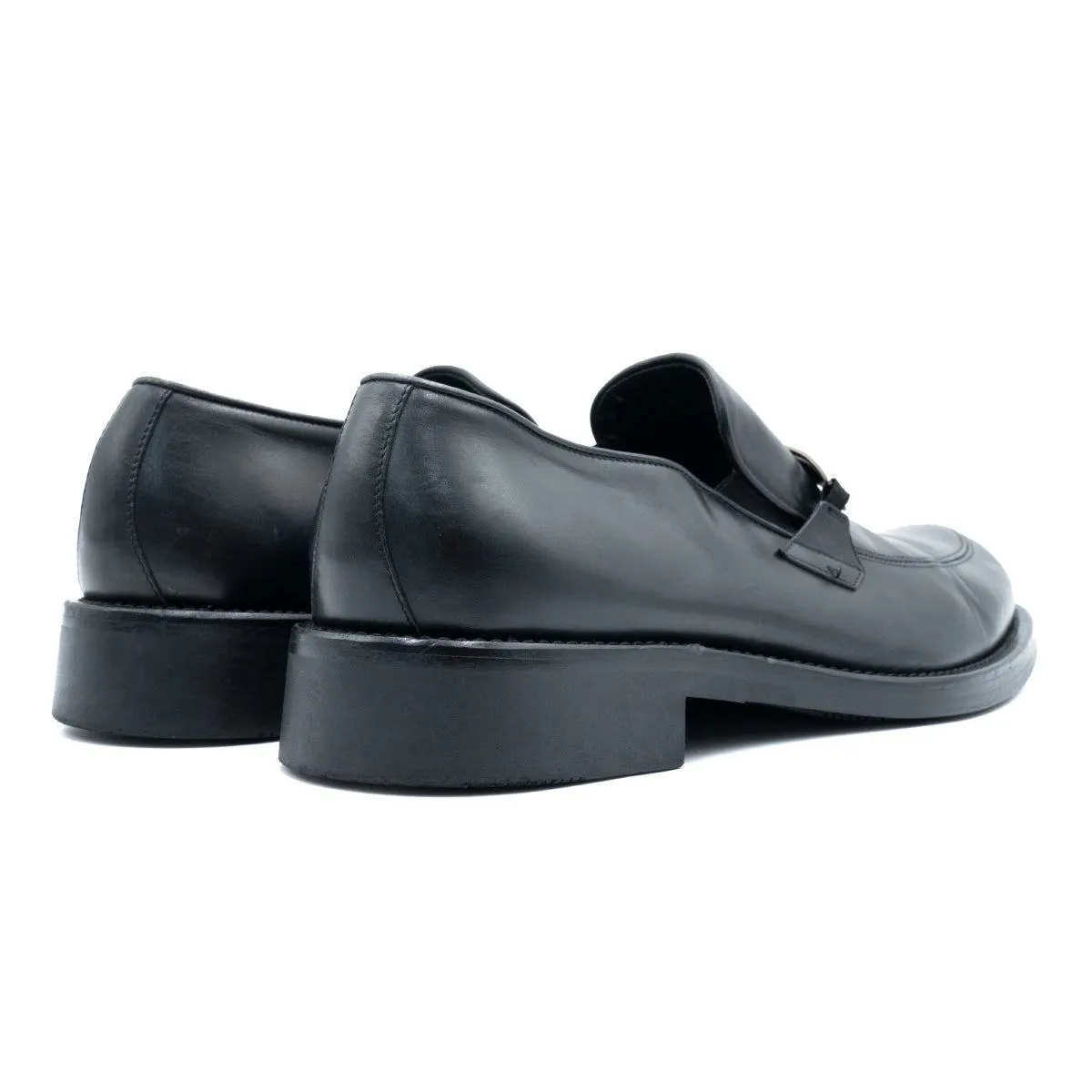 Hugo Boss On Formal Slip Ons Leather Black Colour For Men