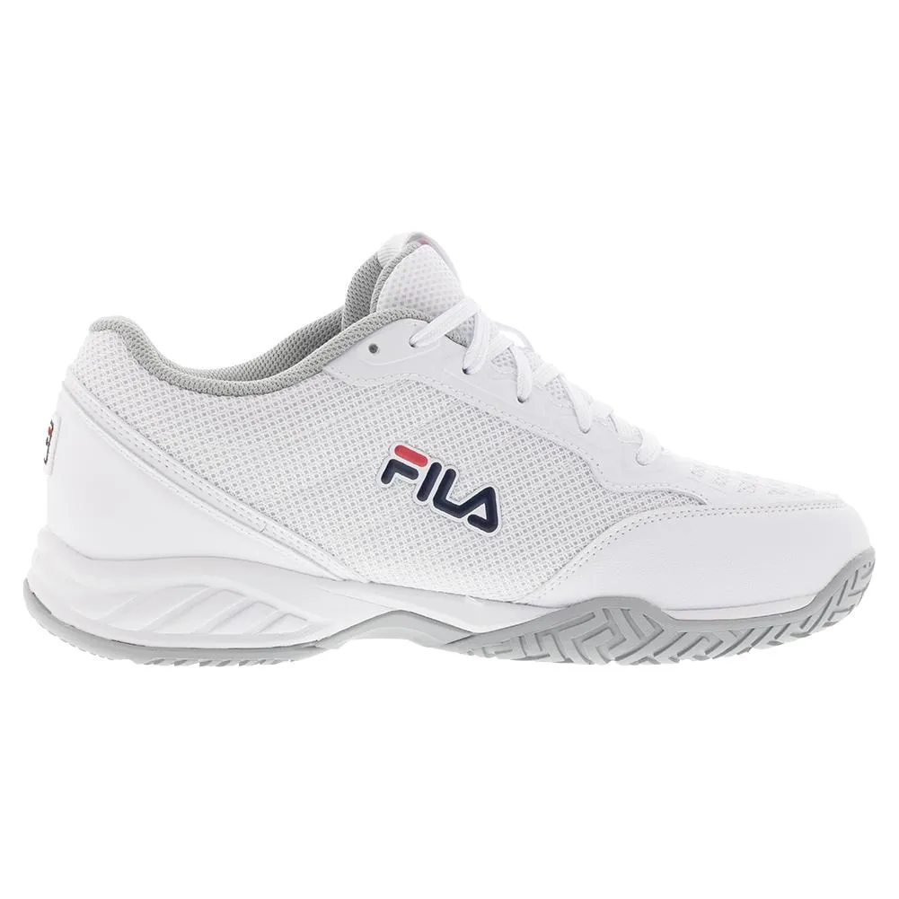 Juniors` Axilus 3 Tennis Shoes White and Highrise