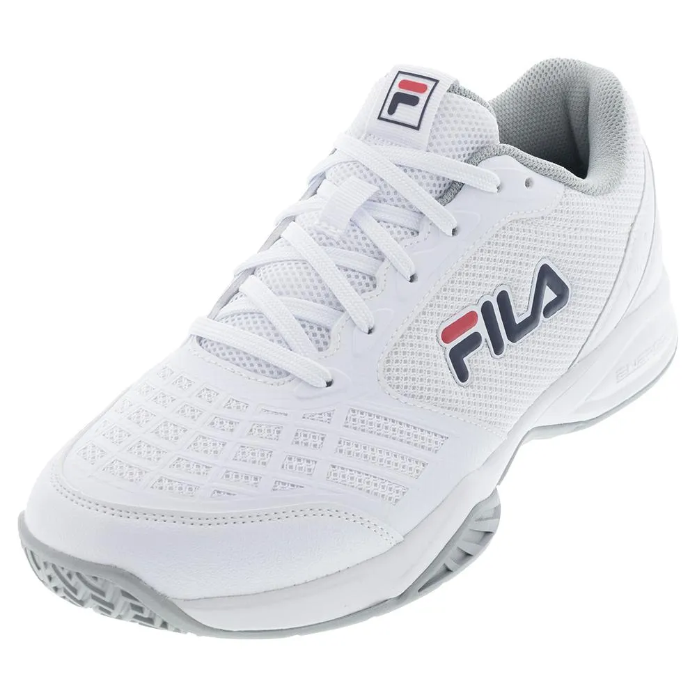 Juniors` Axilus 3 Tennis Shoes White and Highrise