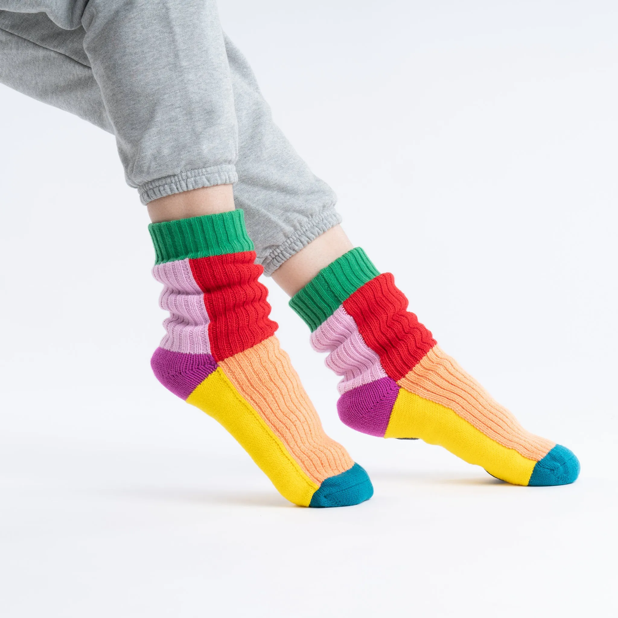 Kaleidoscope Knit House Socks