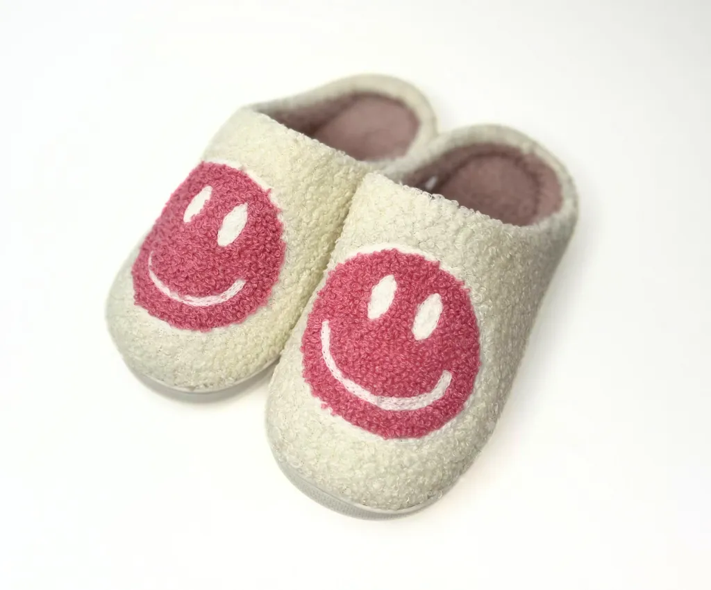 Kids Happy Face Slippers