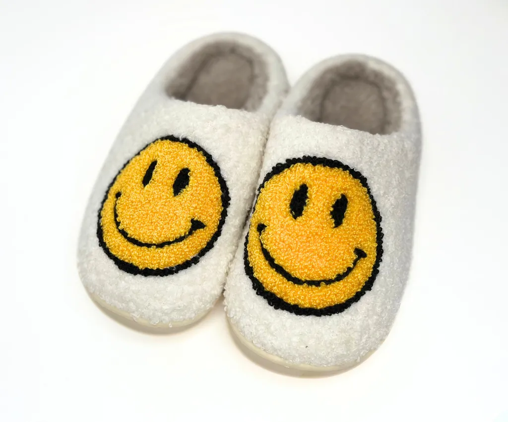 Kids Happy Face Slippers