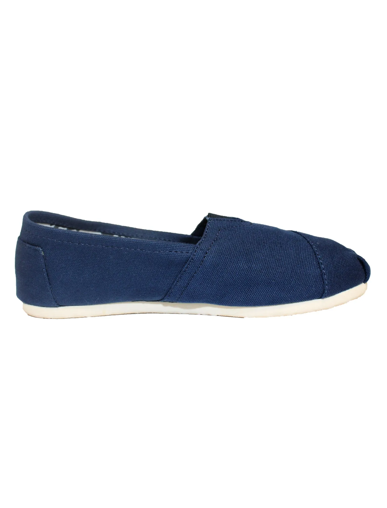 Ladies canvas espadrilles in navy