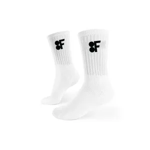 Logo Embroidery Breathable Crew Socks - 3 Pairs