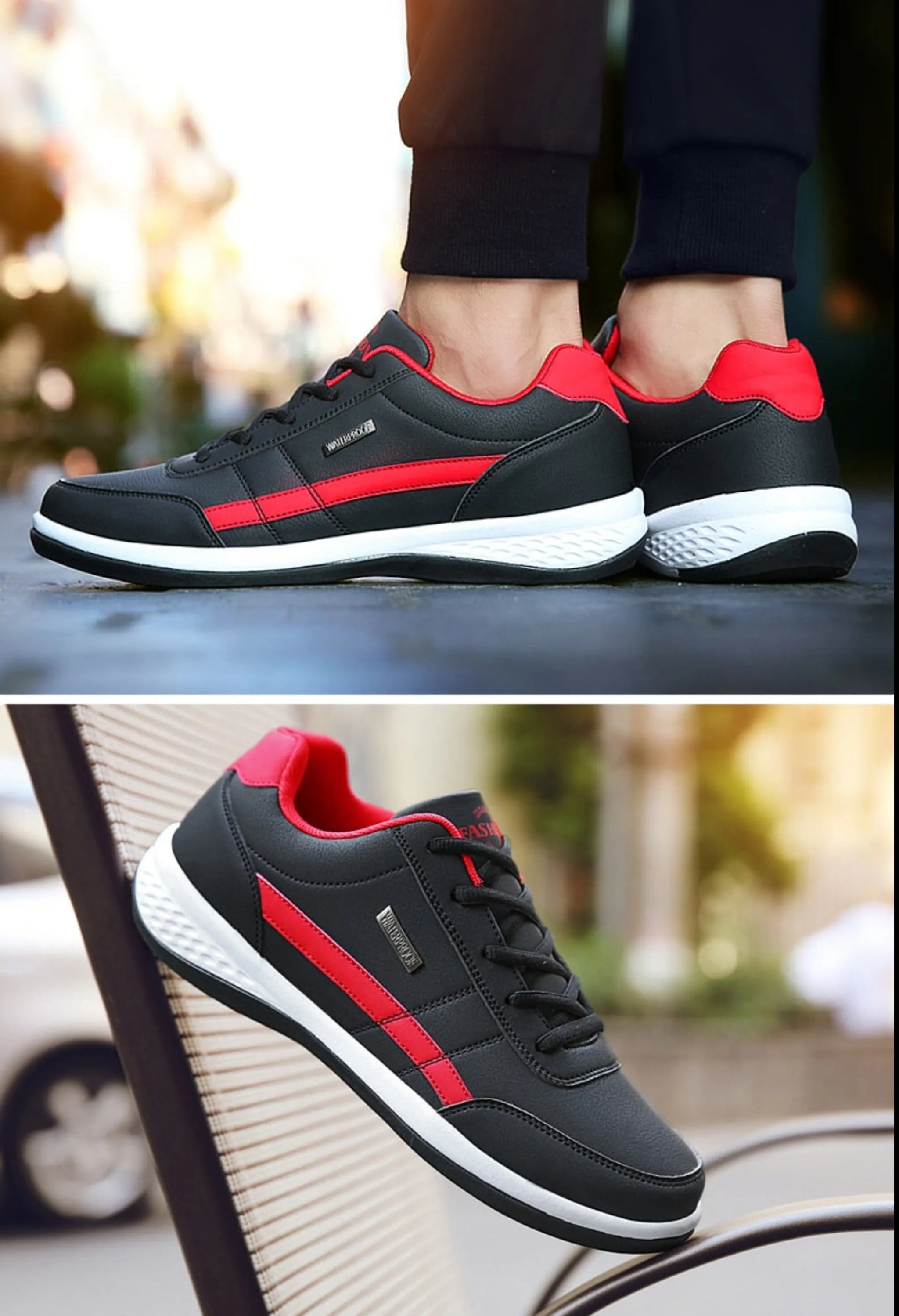 Low Top Breathable Men Sneakers