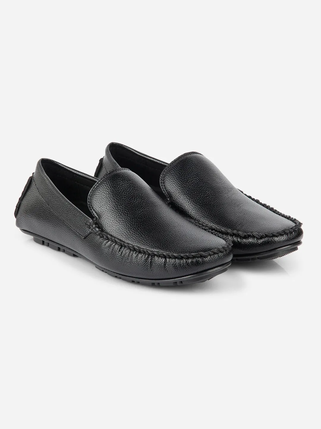 Men's Black Casual Loafer  (IX4101)