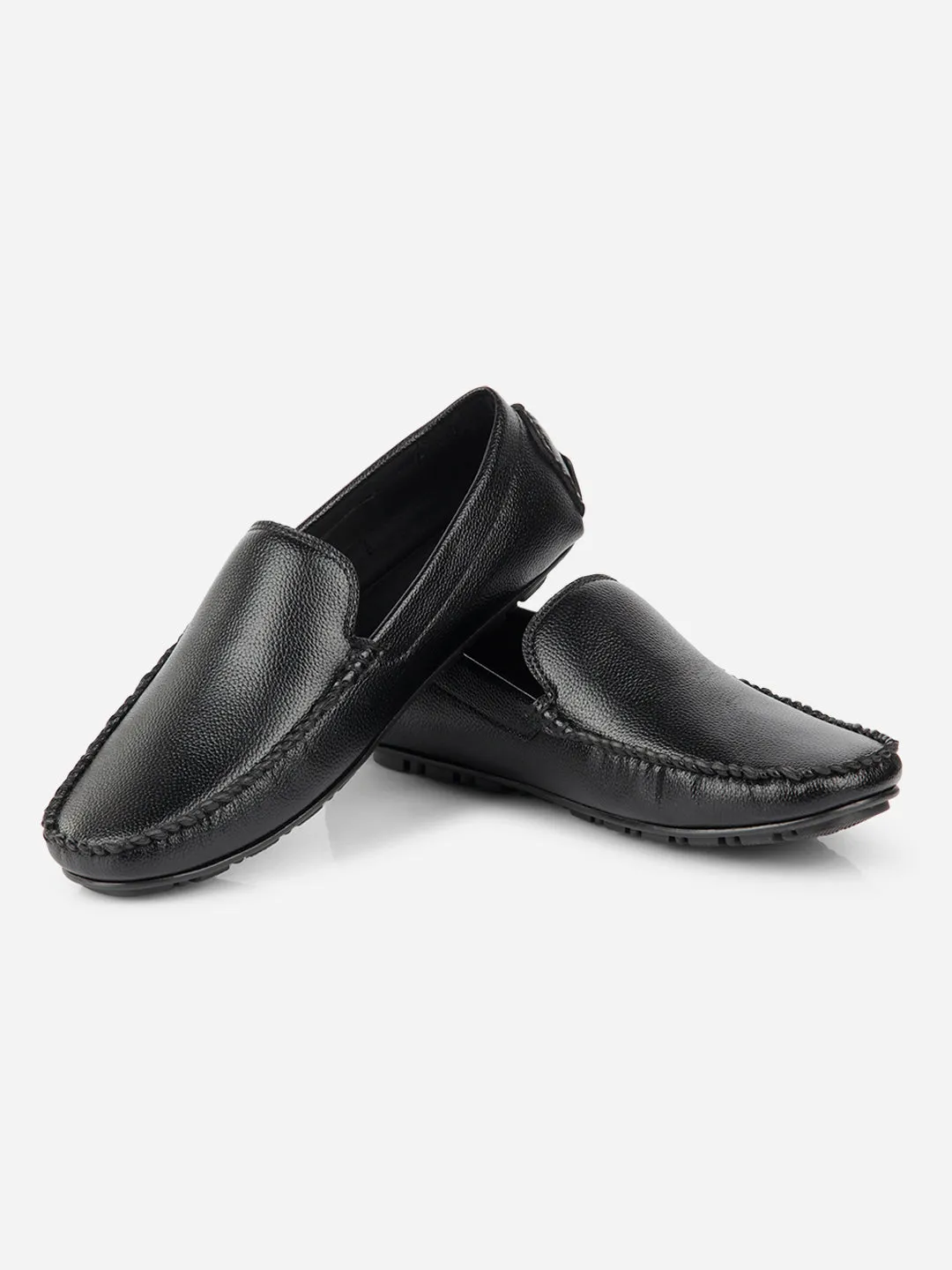 Men's Black Casual Loafer  (IX4101)