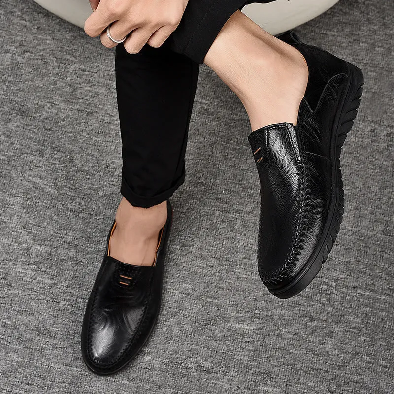 Men's Loafers plus Size Leather Shoes Men's Casual